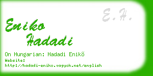 eniko hadadi business card